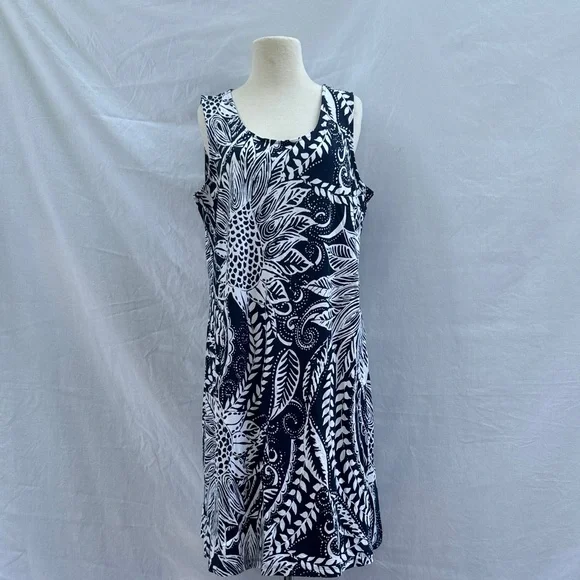 Chico's | Dresses | Navy Blue And White Floral Sleeveless Dress Chicos Size 2 | Poshmark Chico's | Dresses | Navy Blue And White Floral Sleeveless Dress Chicos Size 2 | Poshmark